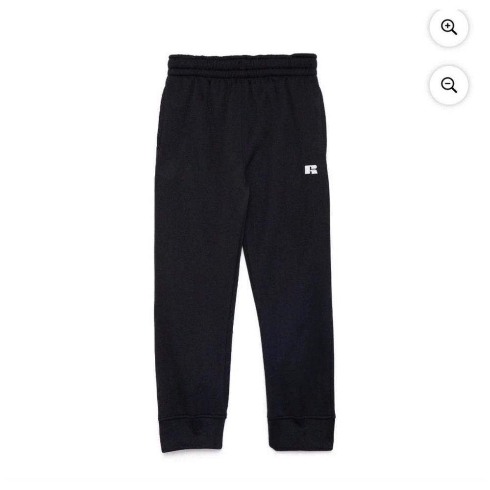 Russell Athletic Boys' Fleece Joggers – Black – Size Medium (8) – NWT
